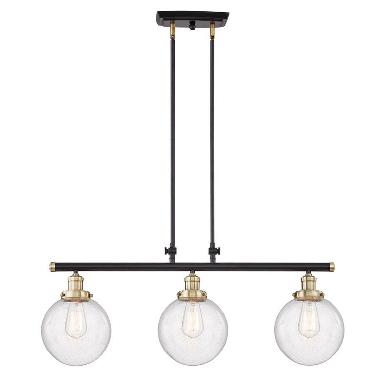 Longshore Tides Hexham 3 Light Kitchen Island Globe Pendant Wayfair